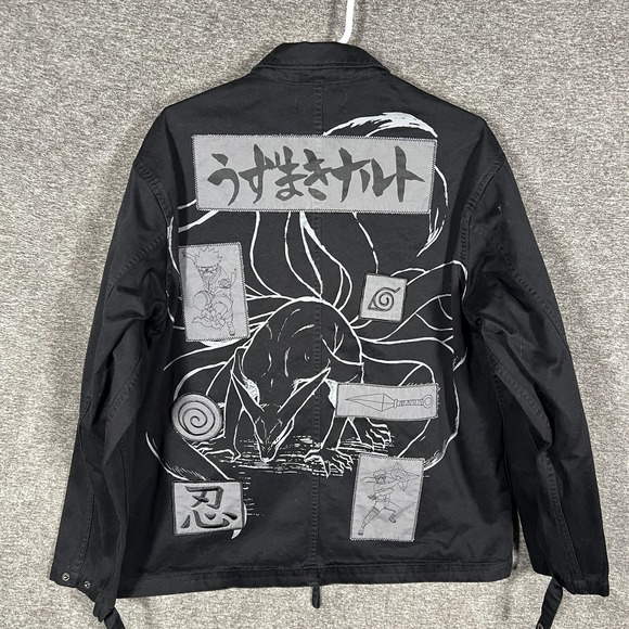 Team Liquid X Naruto Jacket Mens M Black ESports Gaming Anime Streetwear